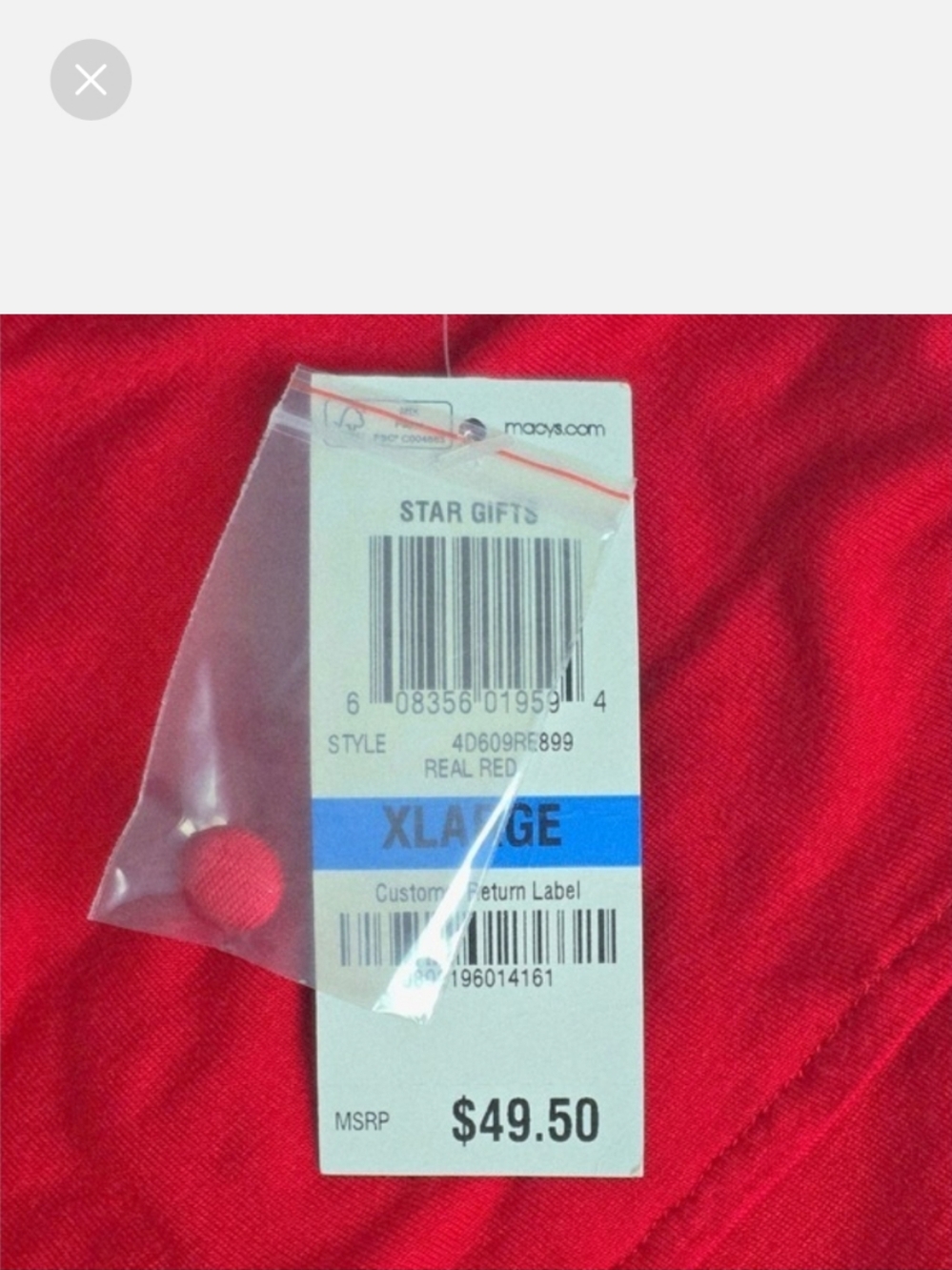INC International Concepts Red Tiered Halter Top XL Gold Bar Neck Flowy Layers - Picture 7 of 11